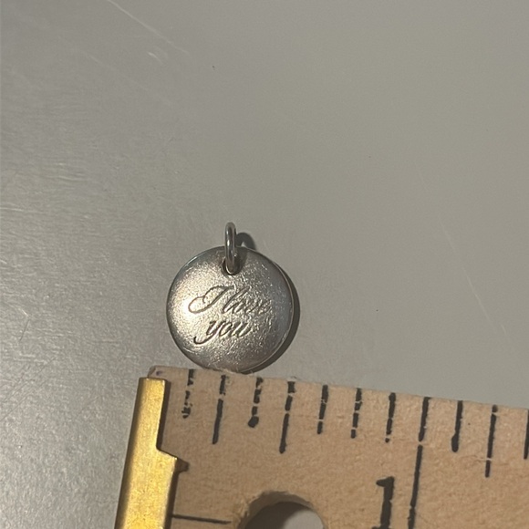 Genuine Tiffany & Co round I Love You charm in sterling silver - Picture 4 of 4